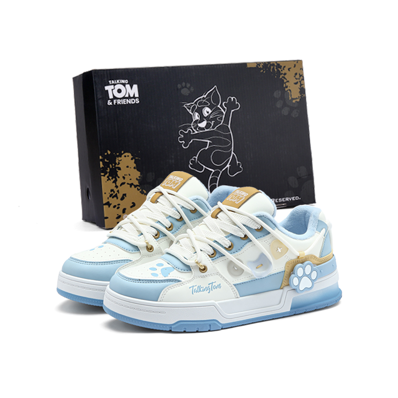 

Низкие кеды для скейтбординга унисекс TALKING TOM, белый синий[fleece-lined]