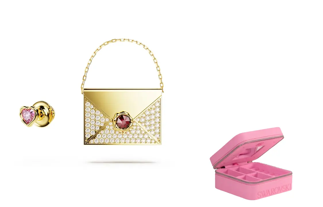 

Swarovski Брошь Letra Cubic Zirconia Faux Crystal Gold Tone Plated