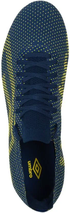 Мужские бутсы Umbro Velocita Matrix Premier FG, темно-синий/желтый — фото 4