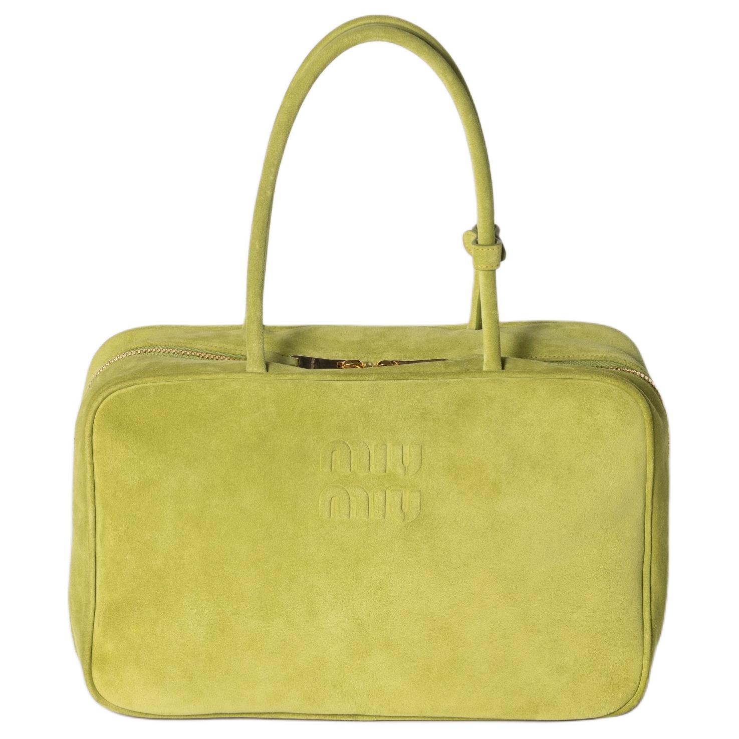 

MIU MIU Сумка из телячьей кожи цвета плюща