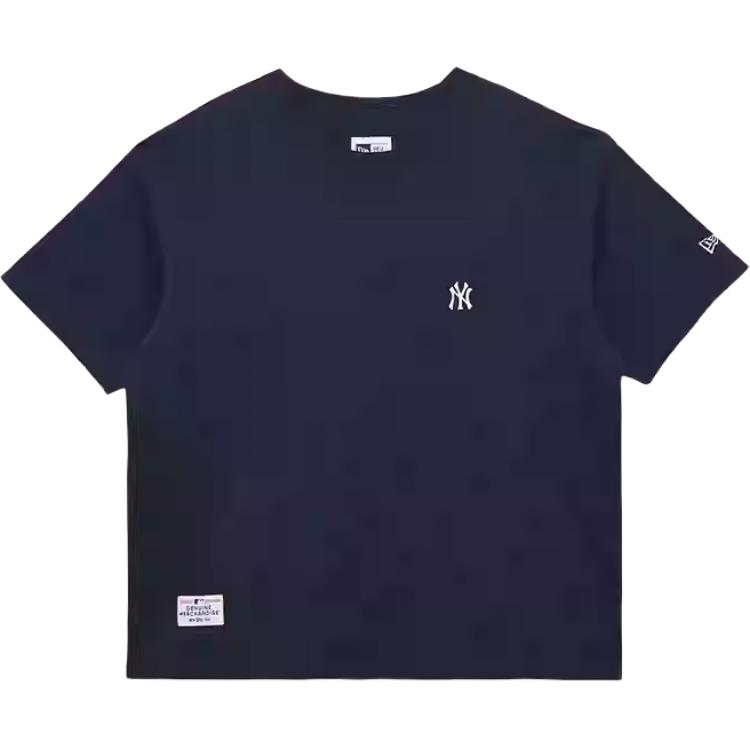 

New Era Футболка с рукавом дроп-шоулд женская темно-синяя, Синий, New Era Футболка с рукавом дроп-шоулд женская темно-синяя