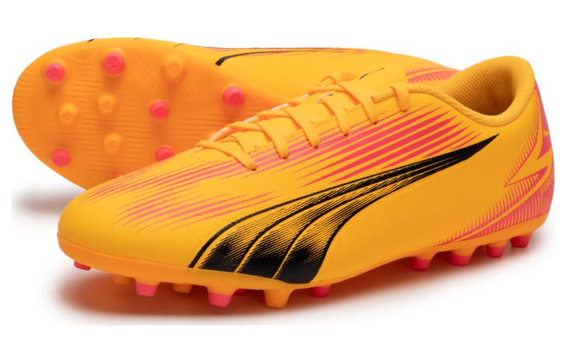 Футболка Ultra Play Soccer Sneakers 'Sun Stream Sunset Glow' PUMA, Солнечно-желтый-черный-закатно-красный — фото 2