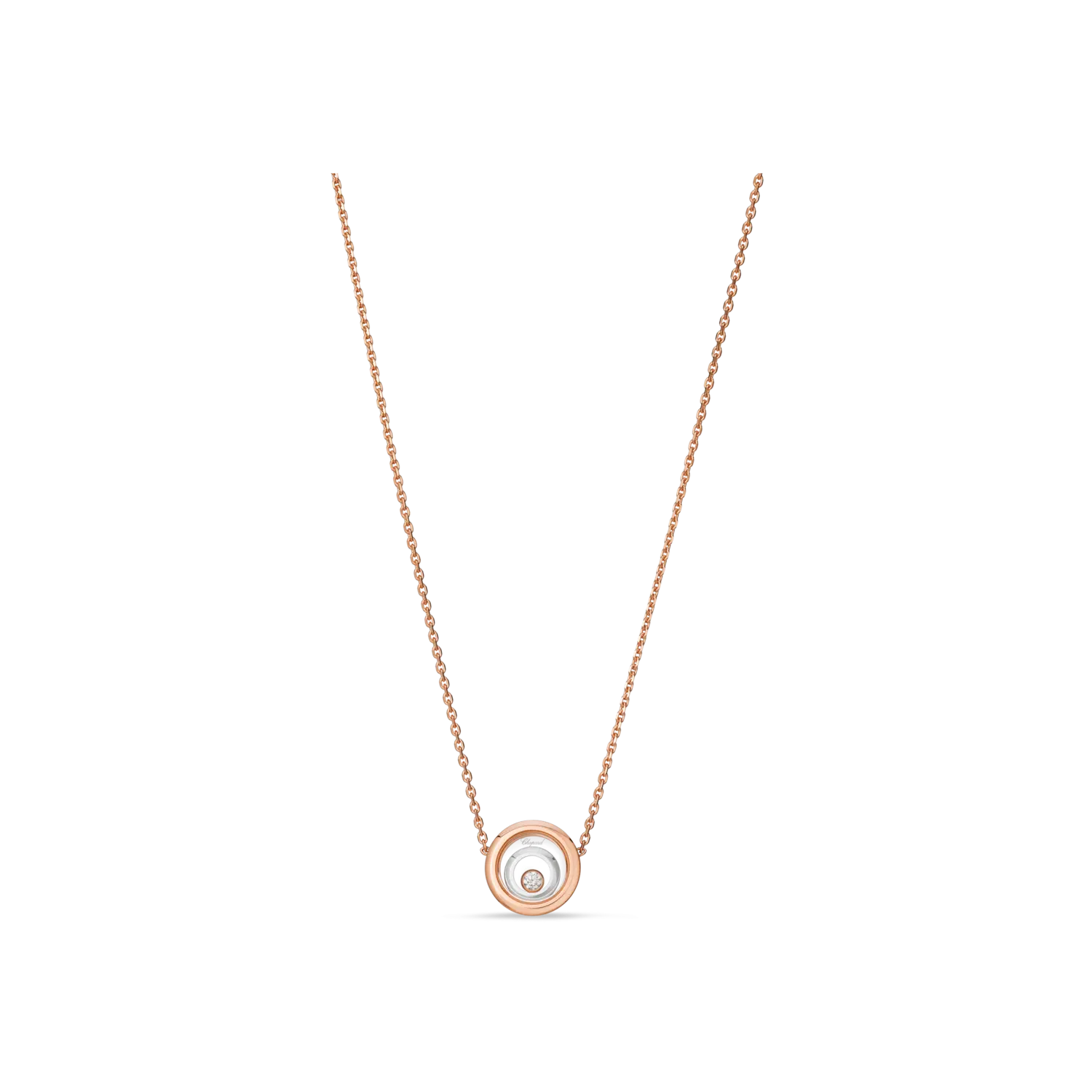 

Колье Chopard Happy spirit из розового и белого золота с бриллиантами