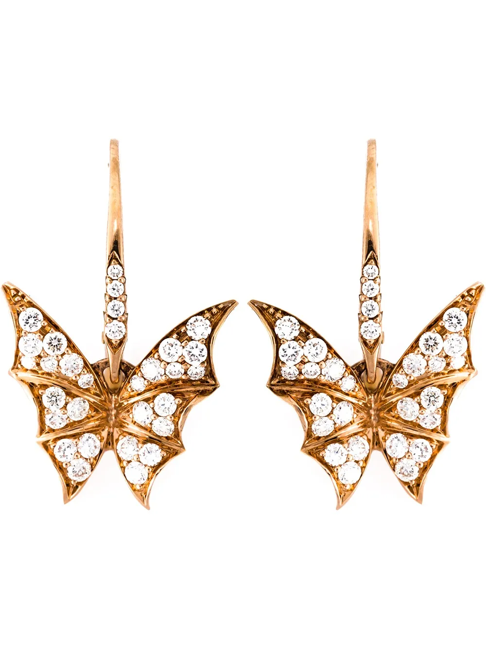 

Серьги из розового золота с бриллиантами Stephen Webster, металлик