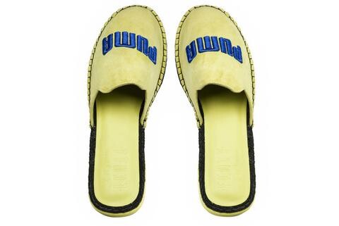 Тапочки fenty x espadrilles 'sulphur spring blue' Puma, желтый — фото 4