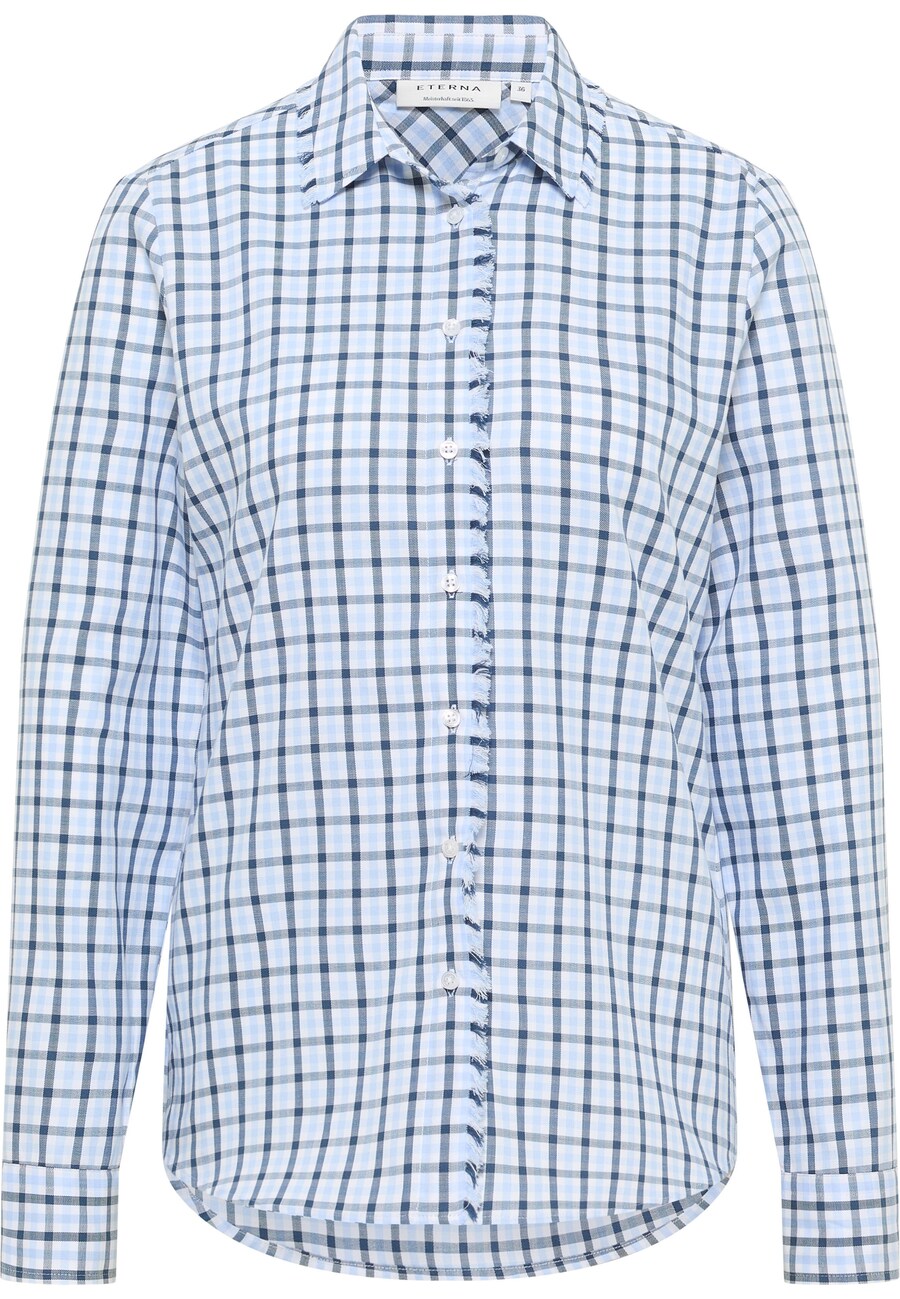 

Блуза ETERNA REGULAR FIT, Night Blue/Light Blue