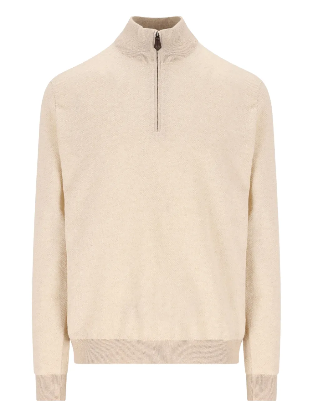 

Кашемировый свитер на полу-молнии Loro Piana, нейтральный