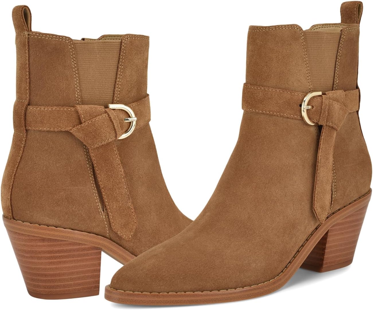 Ботинки Nine West Lemone, цвет Cognac Suede
