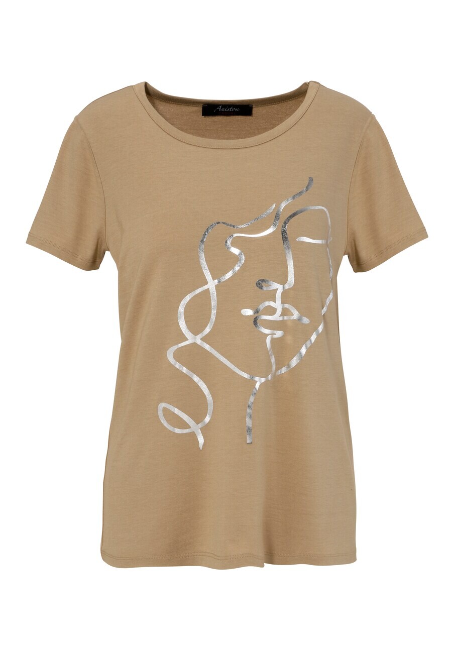 

Футболка Aniston CASUAL Shirt, бежевый