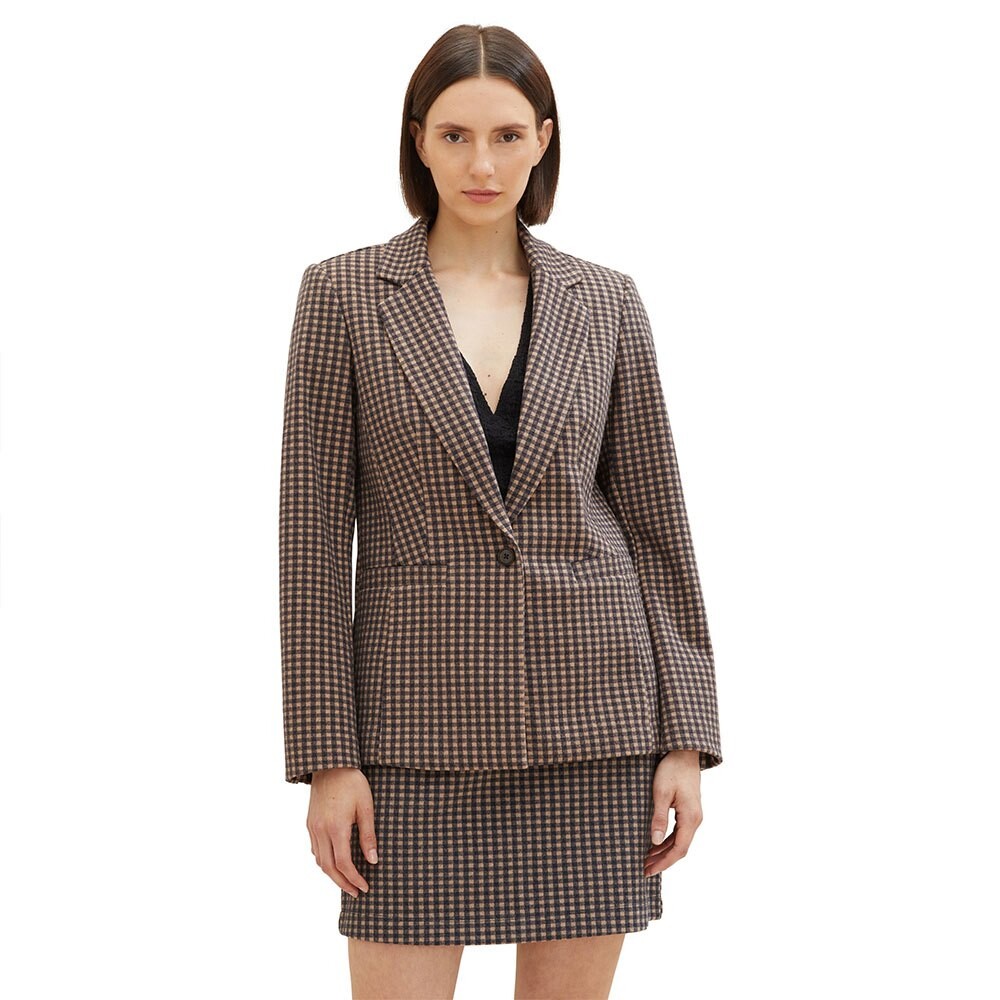 

Блейзер Tom Tailor 1037912 Checked, коричневый