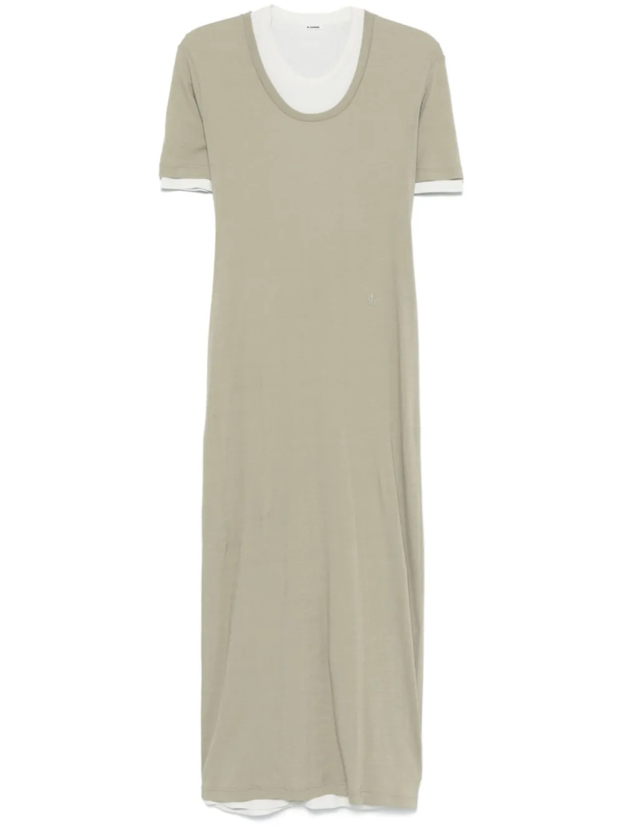 

Хлопковые платья миди (набор из трех штук) Jil Sander, зеленый