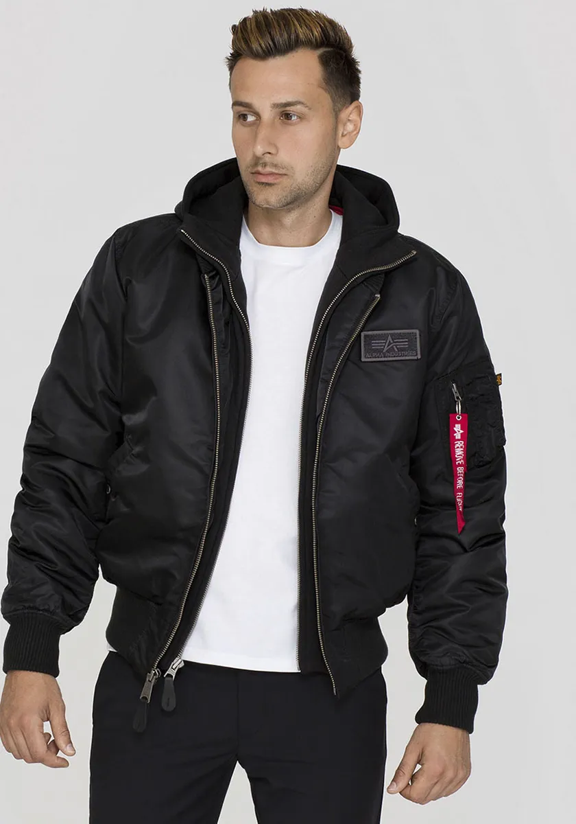 

Куртка-бомбер Alpha Industries "MA-1 D-TEC", с капюшоном, цвет 515 Black