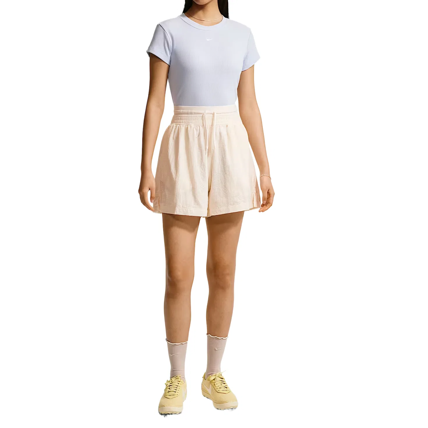 Спортивные повседневные шорты женские Nike, Pink White/Pink White