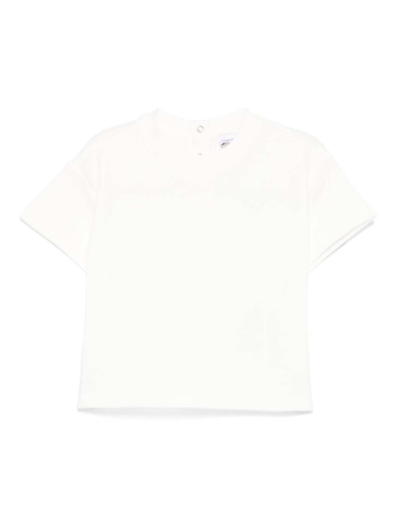 

Emporio Armani Kids футболка с вышитым логотипом, белый