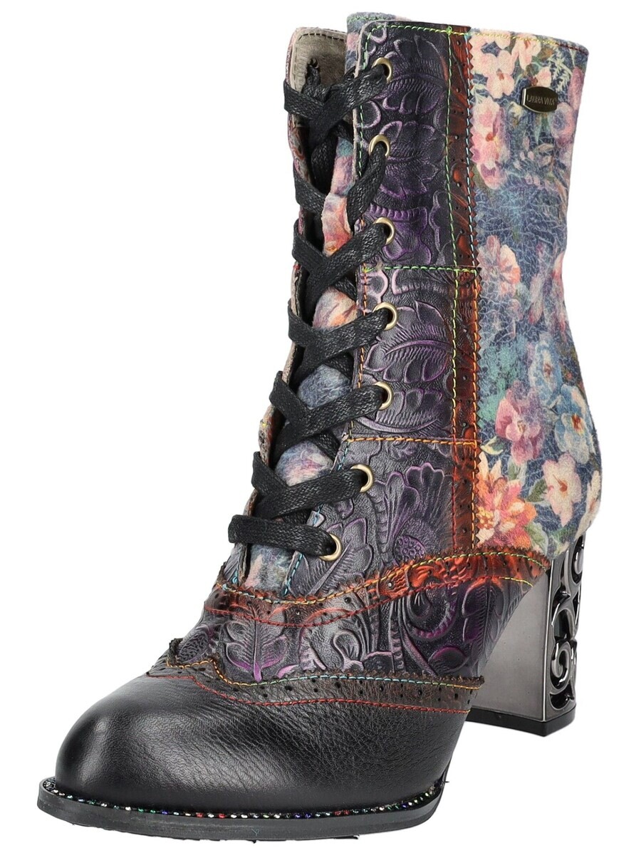 Ботильоны на шнуровке Laura Vita Lace-Up Ankle Boots, цвет violet