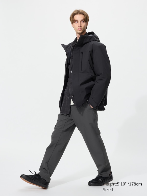 

Теплые эластичные брюки Uniqlo, 08 dark grey