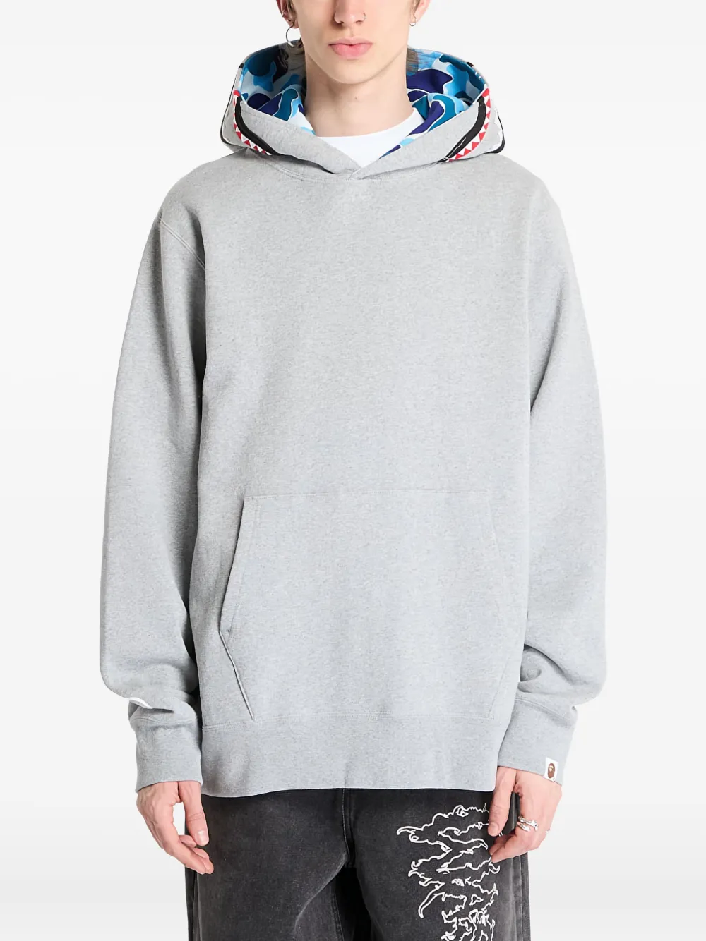 

Толстовка с карманом-кенгуру A BATHING APE, серый