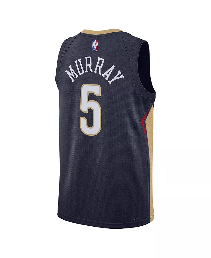 Мужская и женская баскетбольная майка Dejounte Murray в цвете Navy, New Orleans Pelicans, коллекция 2024 года, Nike Swingman — фото 3