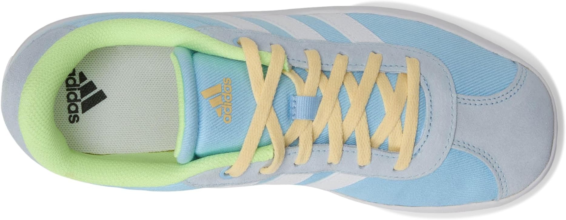 Кроссовки Adidas Kids VL Court 3.0 Shoes, Clear Sky/White/Yellow — фото 2