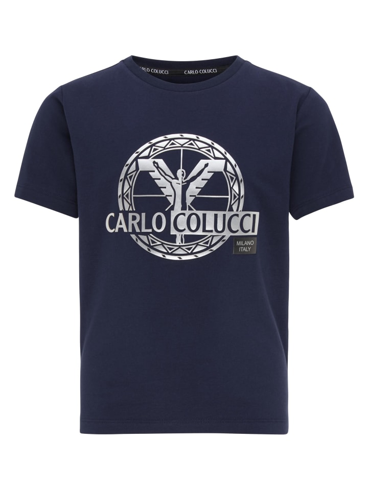 

Футболка Carlo Colucci, темно-синий