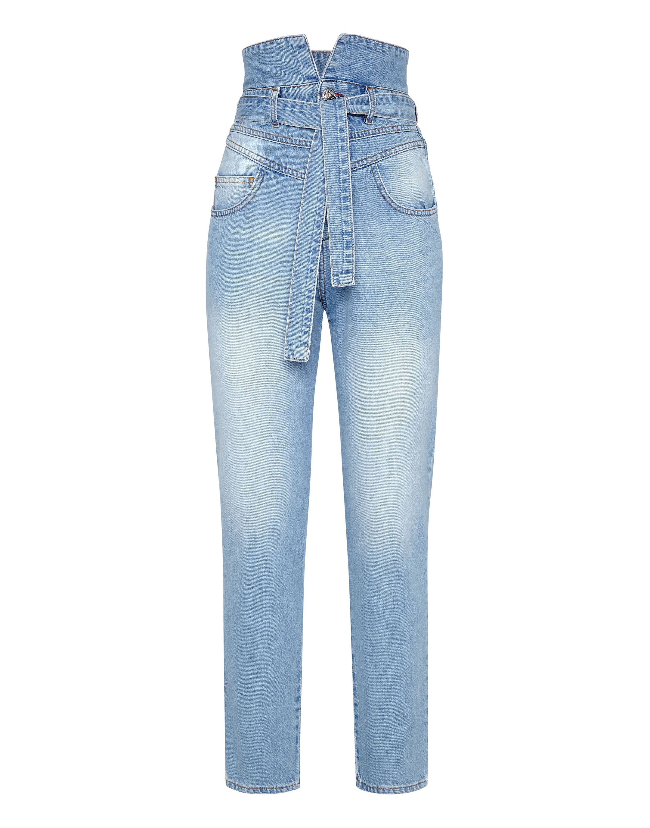 

Джинсовые брюки Saint Tropez Fit Iconic Plein PHILIPP PLEIN, цвет grisaille turquoise