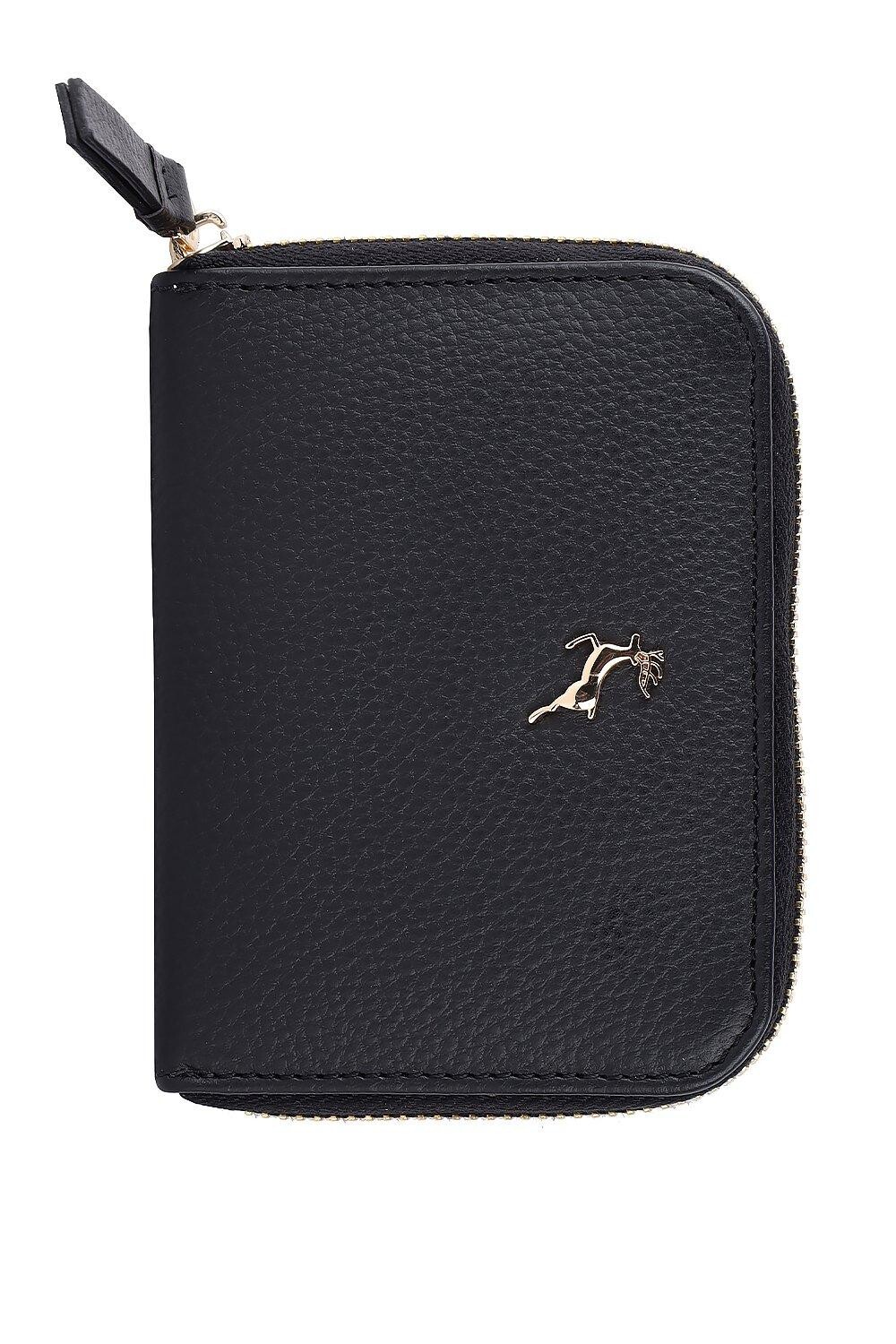 

Кошелек из натуральной кожи Mini X с RFID-защитой Ashwood Leather, черный