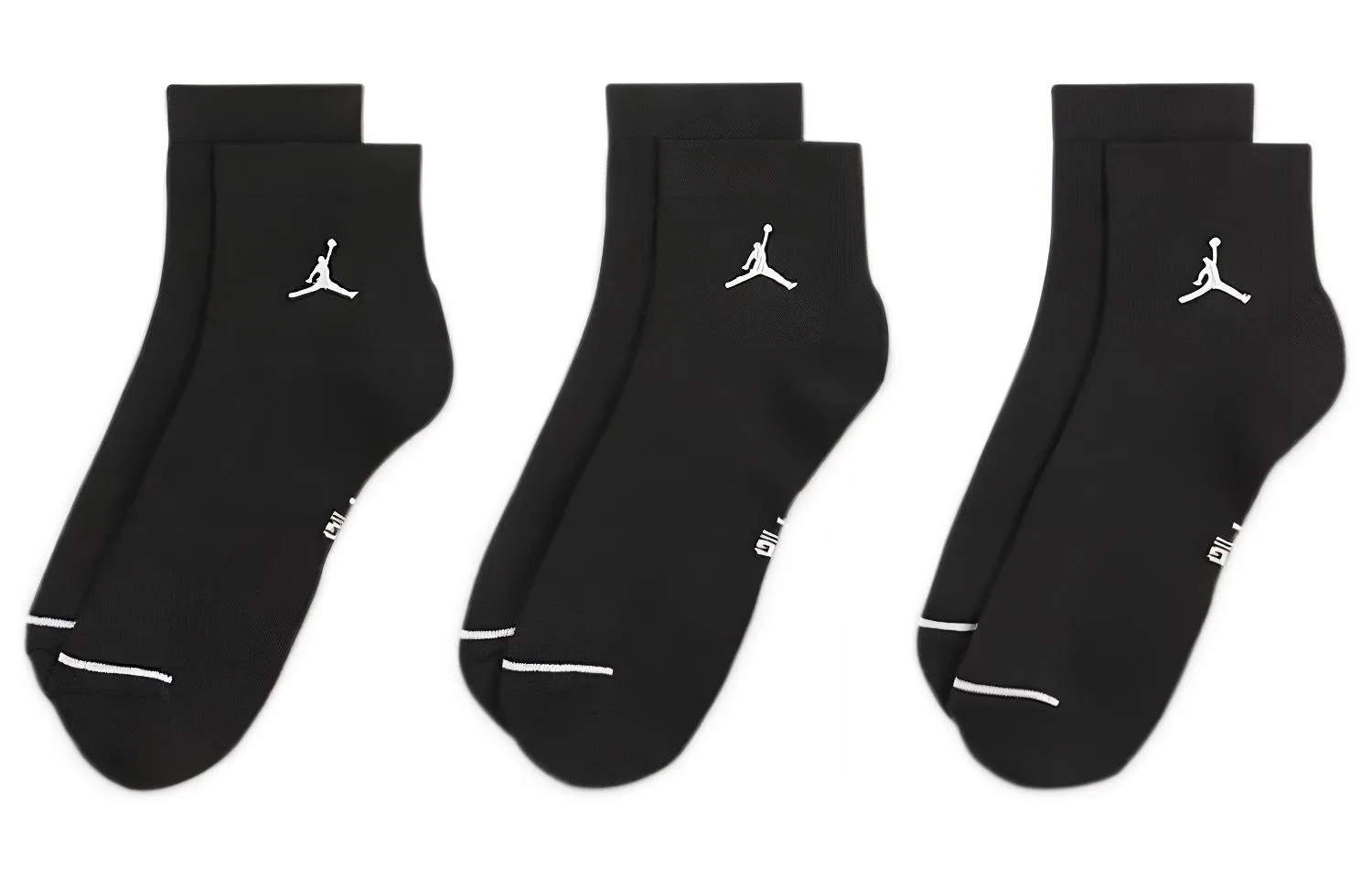 Повседневные носки до щиколотки 3 пары Jordan, 2 sets 6 pack (черный) — фото 2
