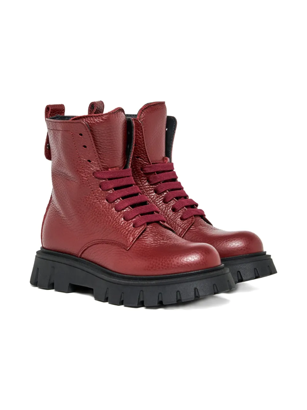 Массивные ботинки на шнуровке DSQUARED2 KIDS, красный