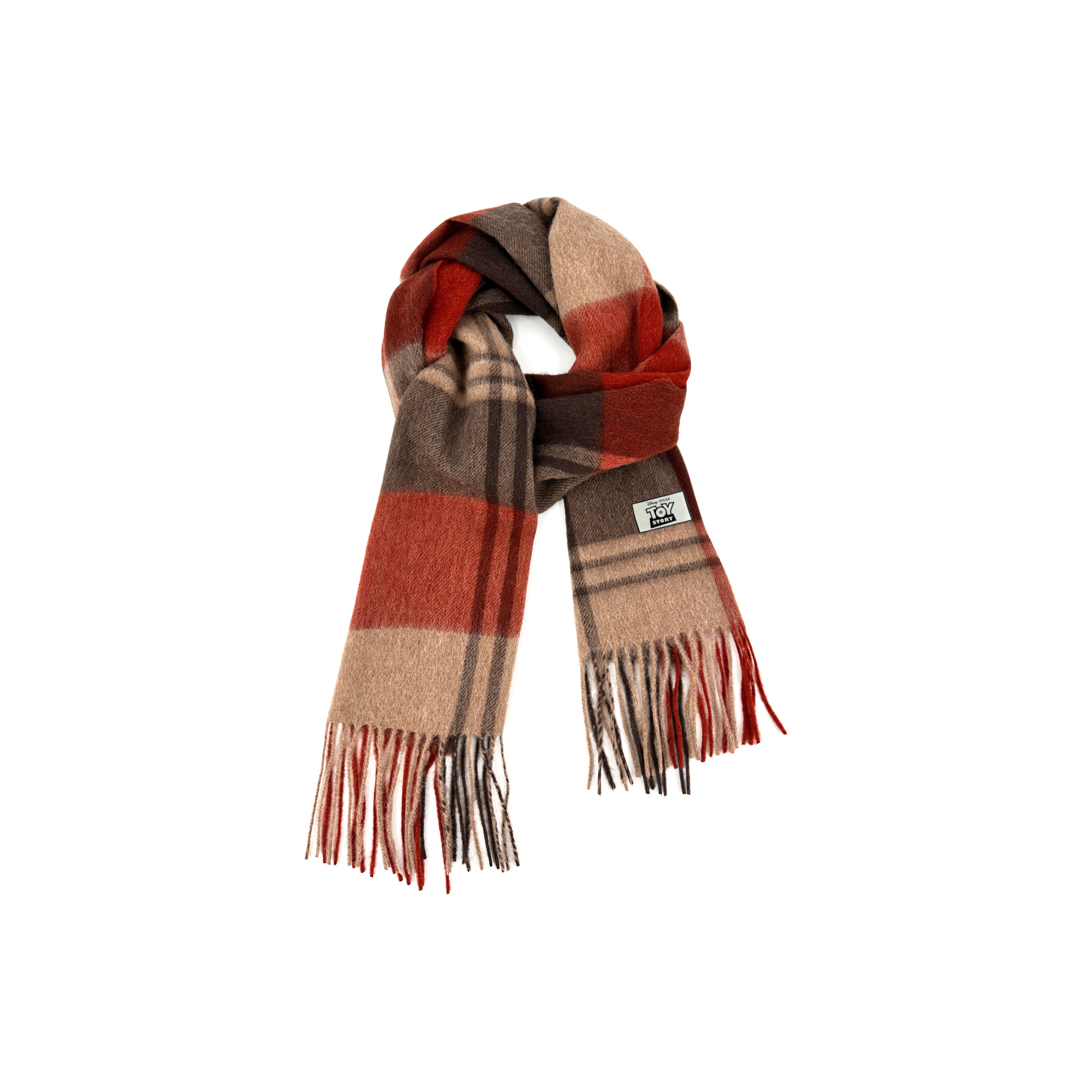 

Disney Вязаный шарф унисекс, UK Chile Cherry Red 19#