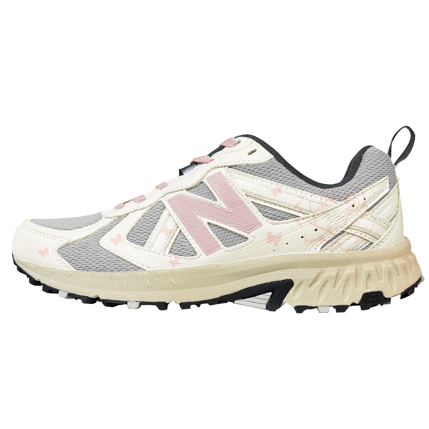 

New Balance Кроссовки для бега NB 410 V5 Abrasion Resistant Low top Unisex бежево-розовые