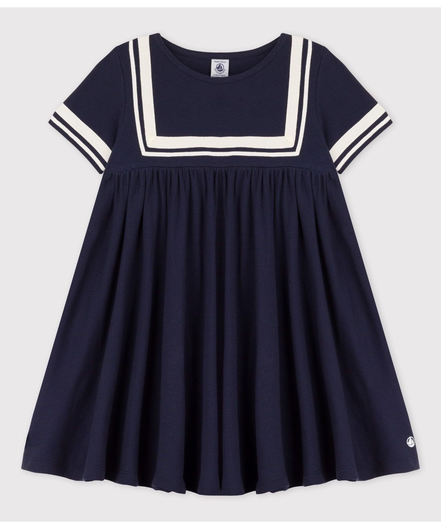 Темно-синее платье PETIT BATEAU, Navy