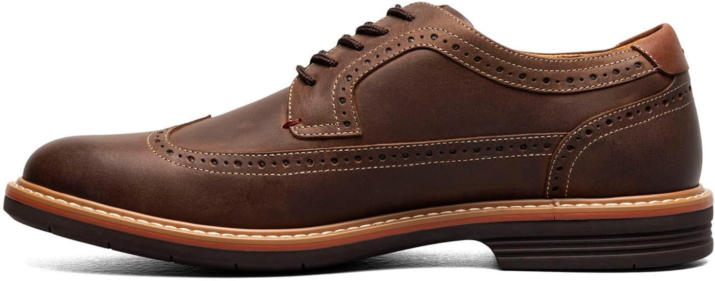 Мужские оксфорды Florsheim Norwalk с крыльями, коричневый — фото 4