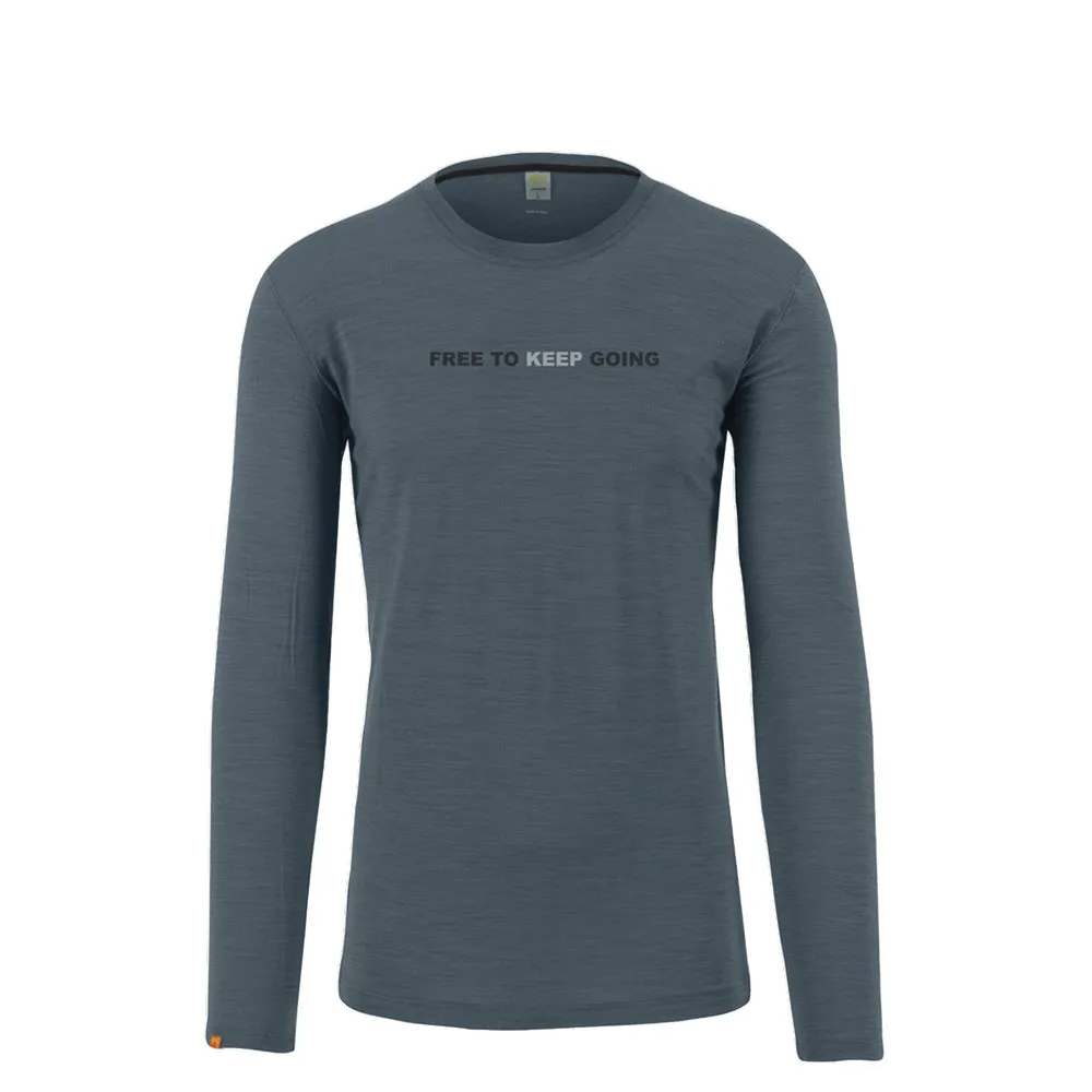 

Лонгслив Karpos Coppolo Merino, синий