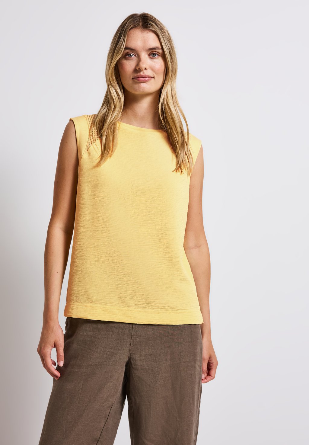 

Топ MIT MESH - Blouse Street One, желтый