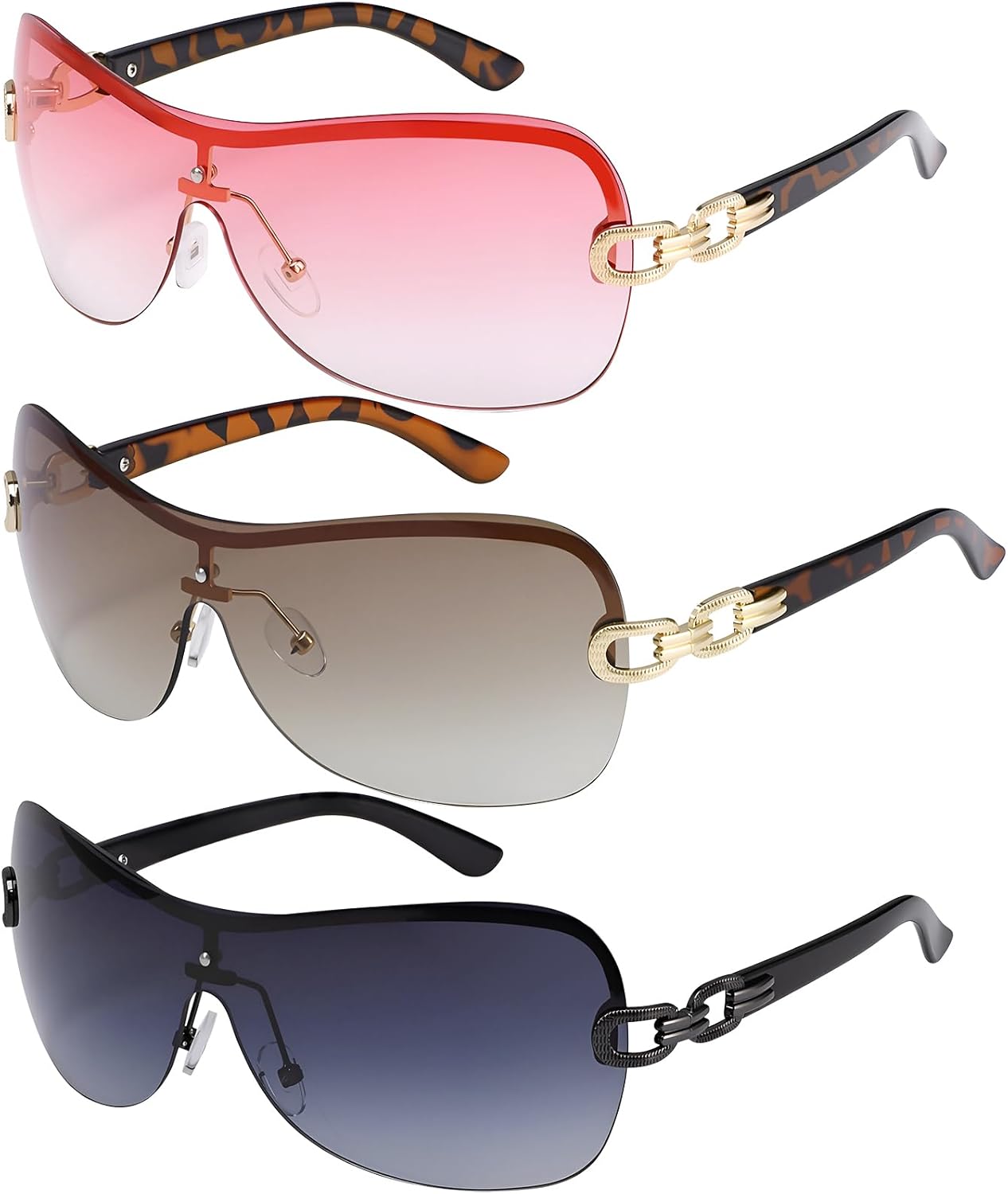 

Солнцезащитные очки Y2K для женщин, солнцезащитные очки с обтекаемой формой для мужчин, линзы с градиентом, модные ретро-очки для вечеринок в стиле 90-х и 2000-х GGSTDDUP, Multicolor