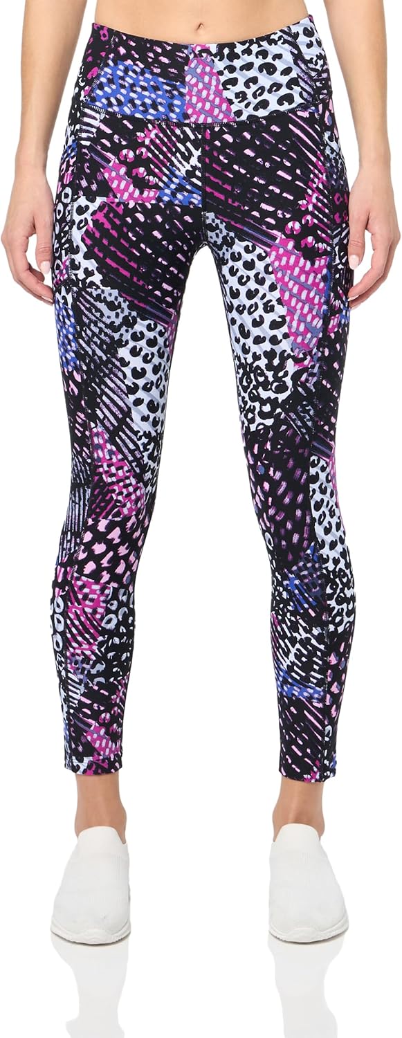 

Женские леггинсы Calvin Klein с высокой талией и принтом, с карманами, Animal Spin Polar