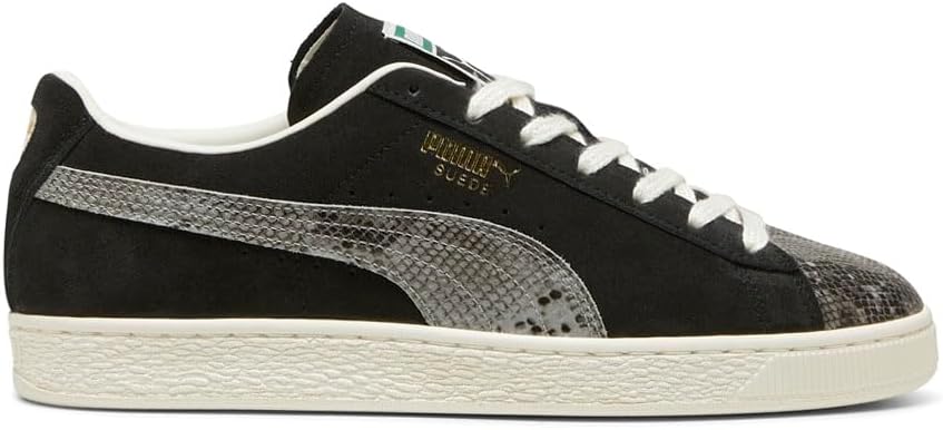 

Мужские замшевые кроссовки PUMA с раздельной шнуровкой - черные