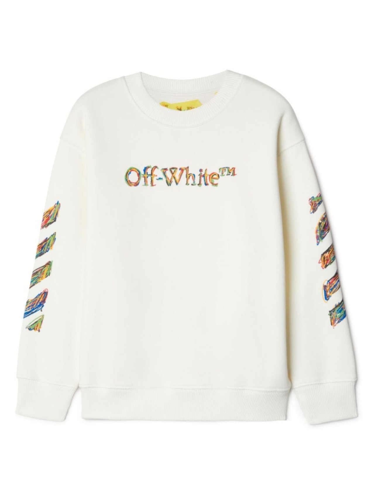 

Off-White Kids толстовка Logo Sketch, белый