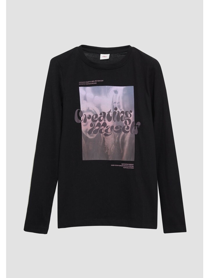 

Футболка s.Oliver T-Shirt langarm, черный