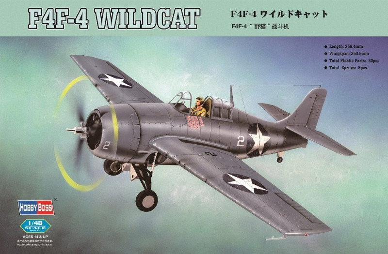 

Комплект модели F4F-4 Wildcat 1/48 Hobby Boss