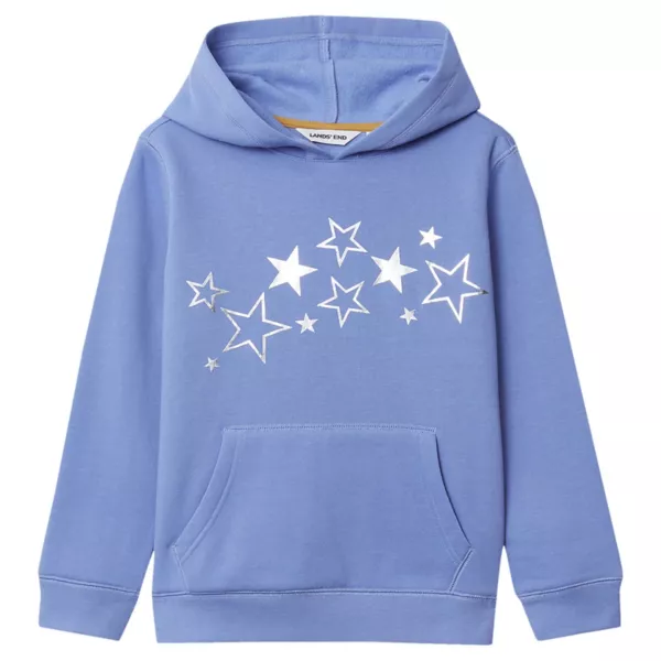 

Флисовая толстовка с капюшоном для мальчиков 2-20 лет Lands' End, цвет metallic star purple