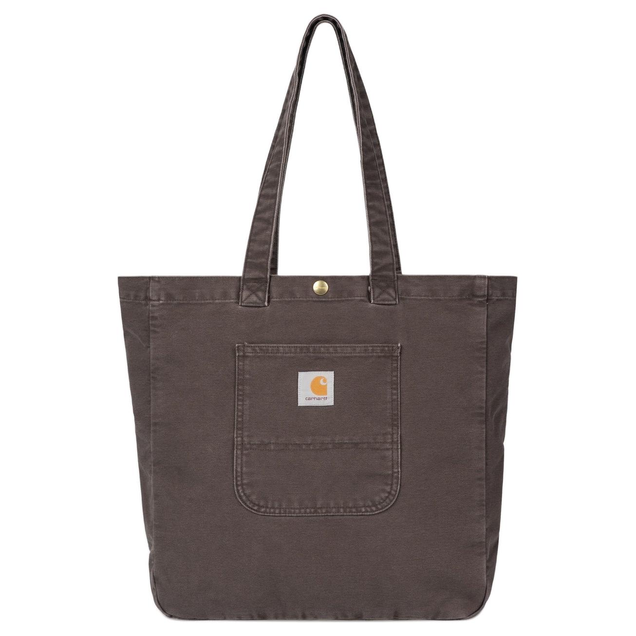 

Холщовая сумка-шоппер, хозяйственная сумка, дамская сумочка, повседневная сумка через плечо Regular мужская Tobacco Carhartt, Tobacco