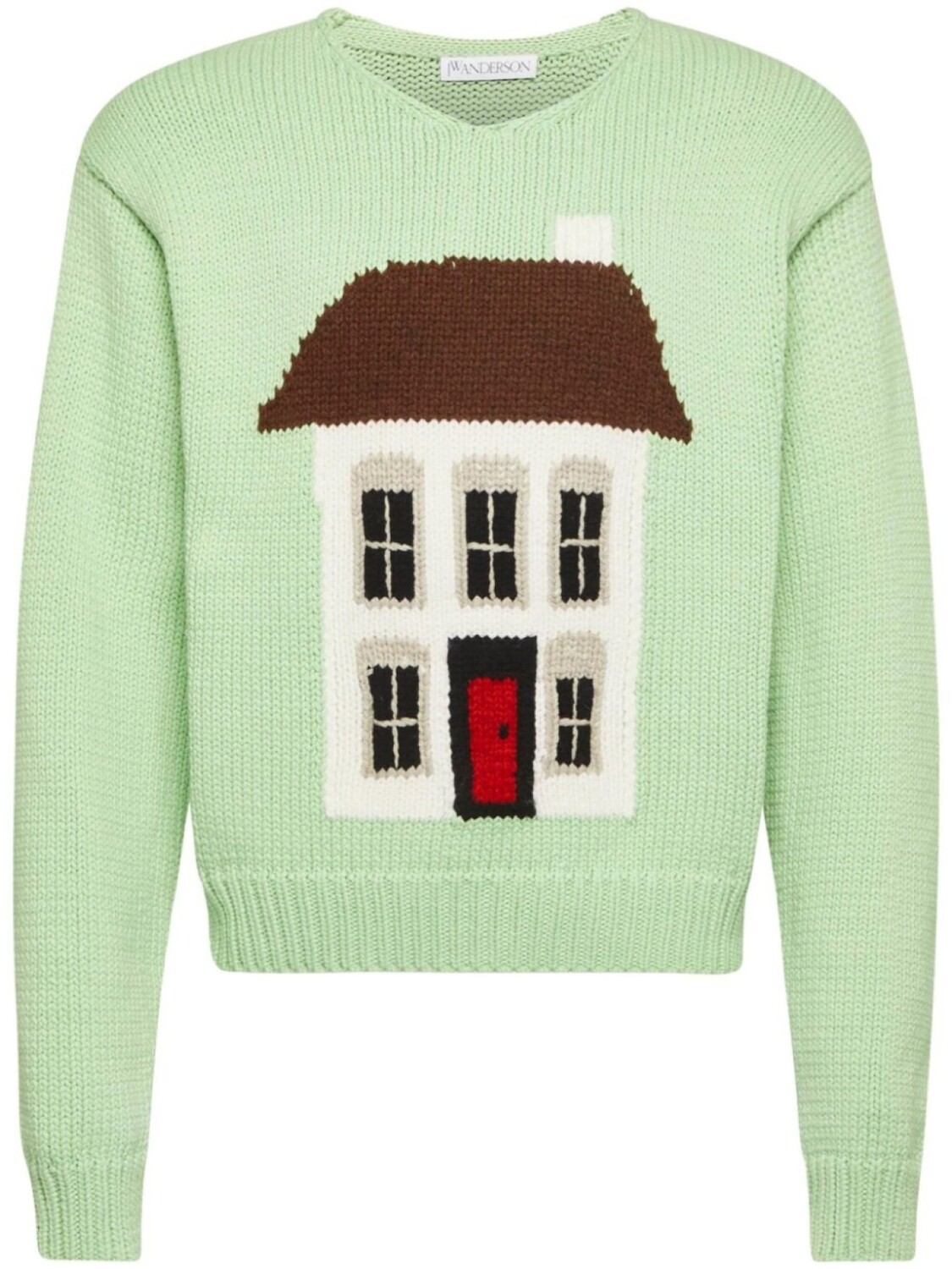 

Свитер с принтом House JW Anderson, зеленый