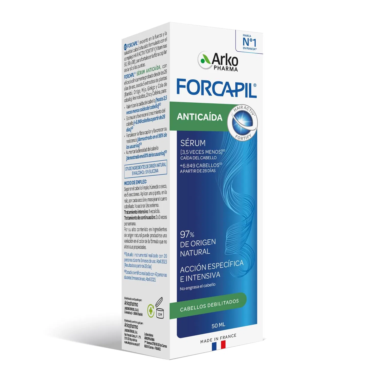 Сыворотка против выпадения волос Forcapil Anti Hair Loss от Arkopharma Arkopharma — фото 2
