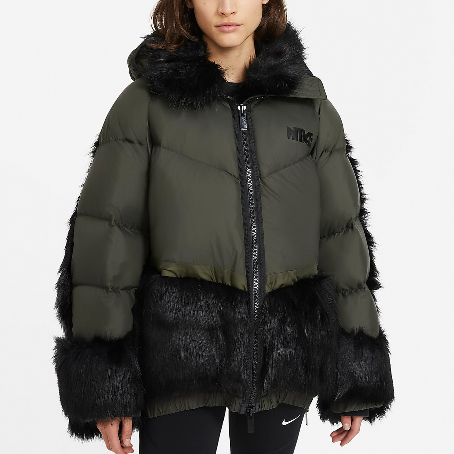 

Парка Nike x Sacai X, темно-зеленый