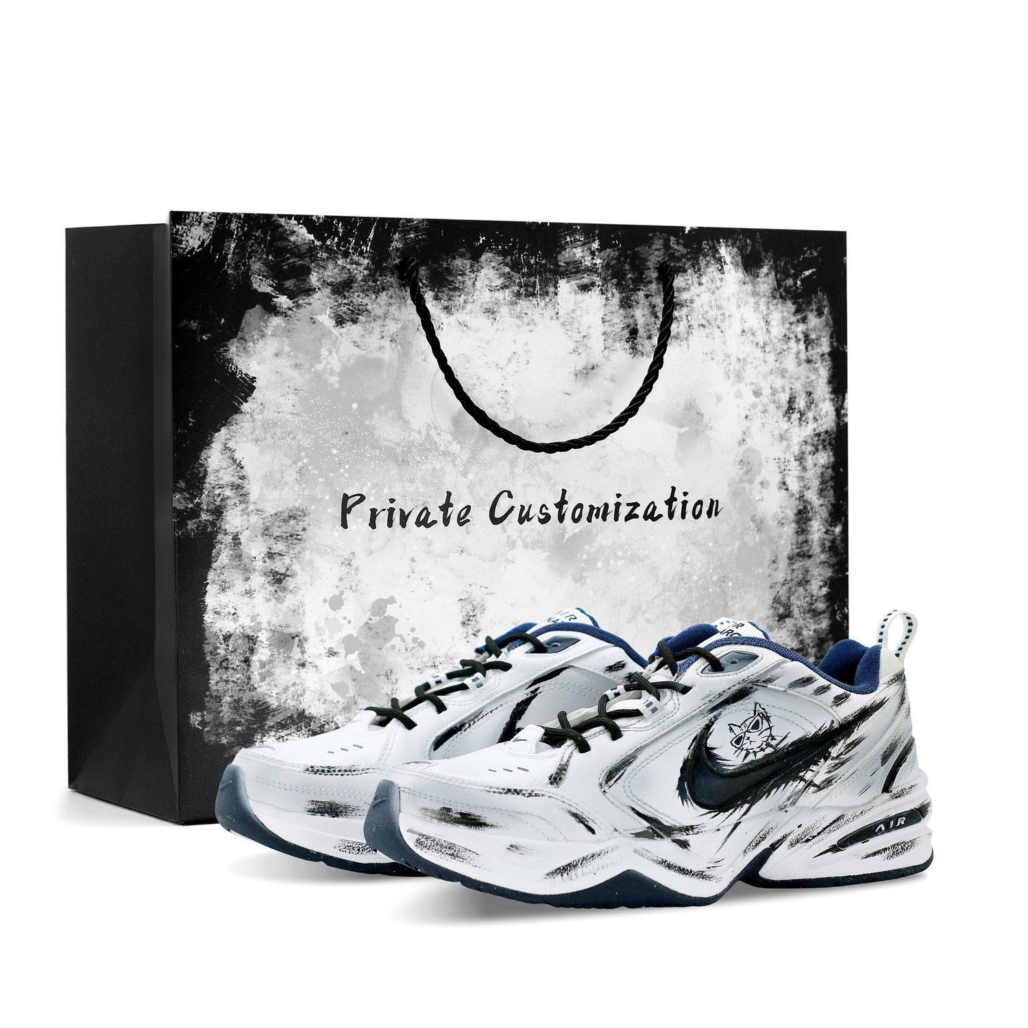 

Nike Кроссовки Air Monarch 4 Ghost Cat Cushioning Low top Chunky Sneakers Unisex Gray