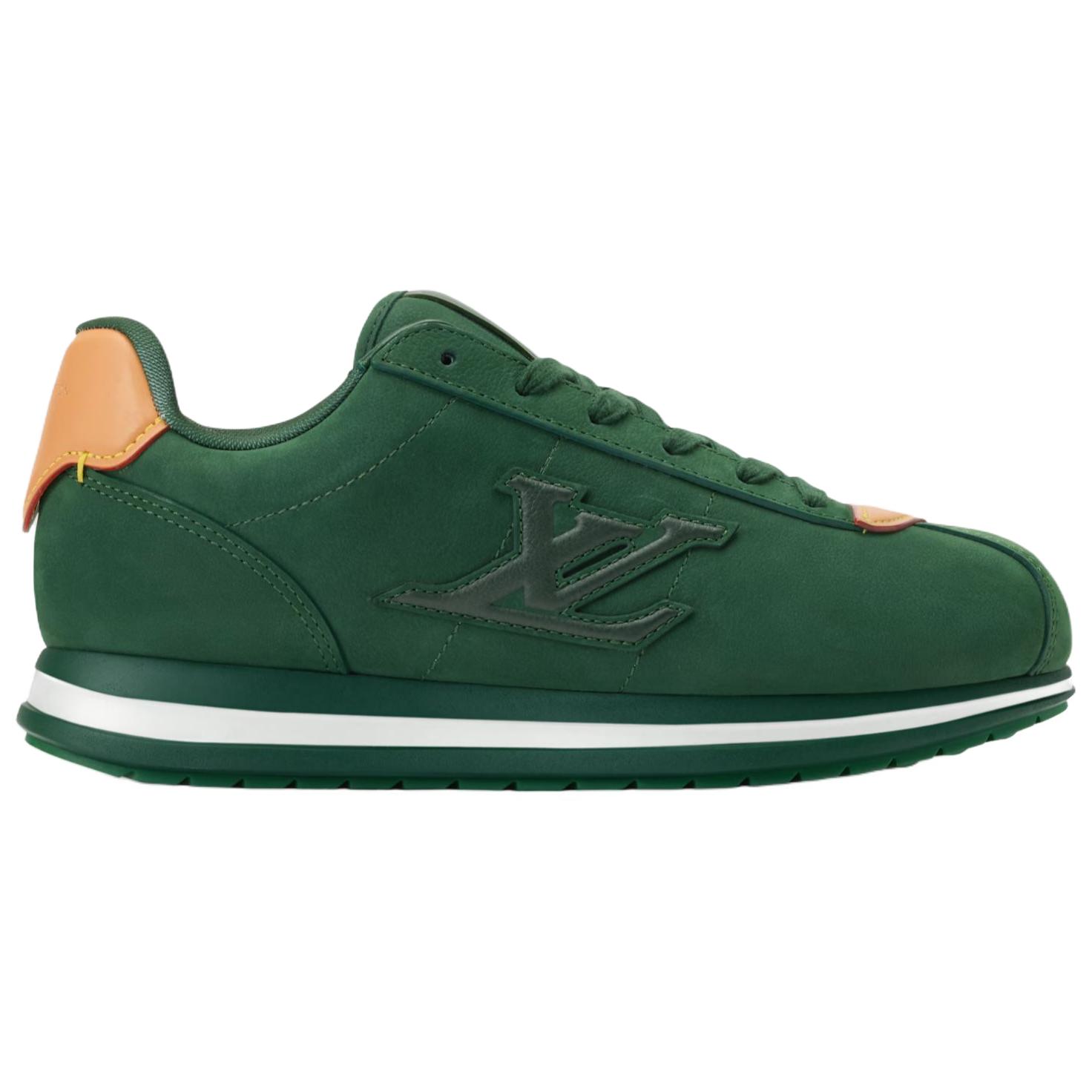 LOUIS VUITTON Nigo Collaboration Buttersoft FW25 низкие повседневные кроссовки мужские green — фото 3