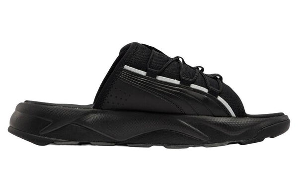 Тапочки rs slides 2 'black silver' Puma, черный — фото 2