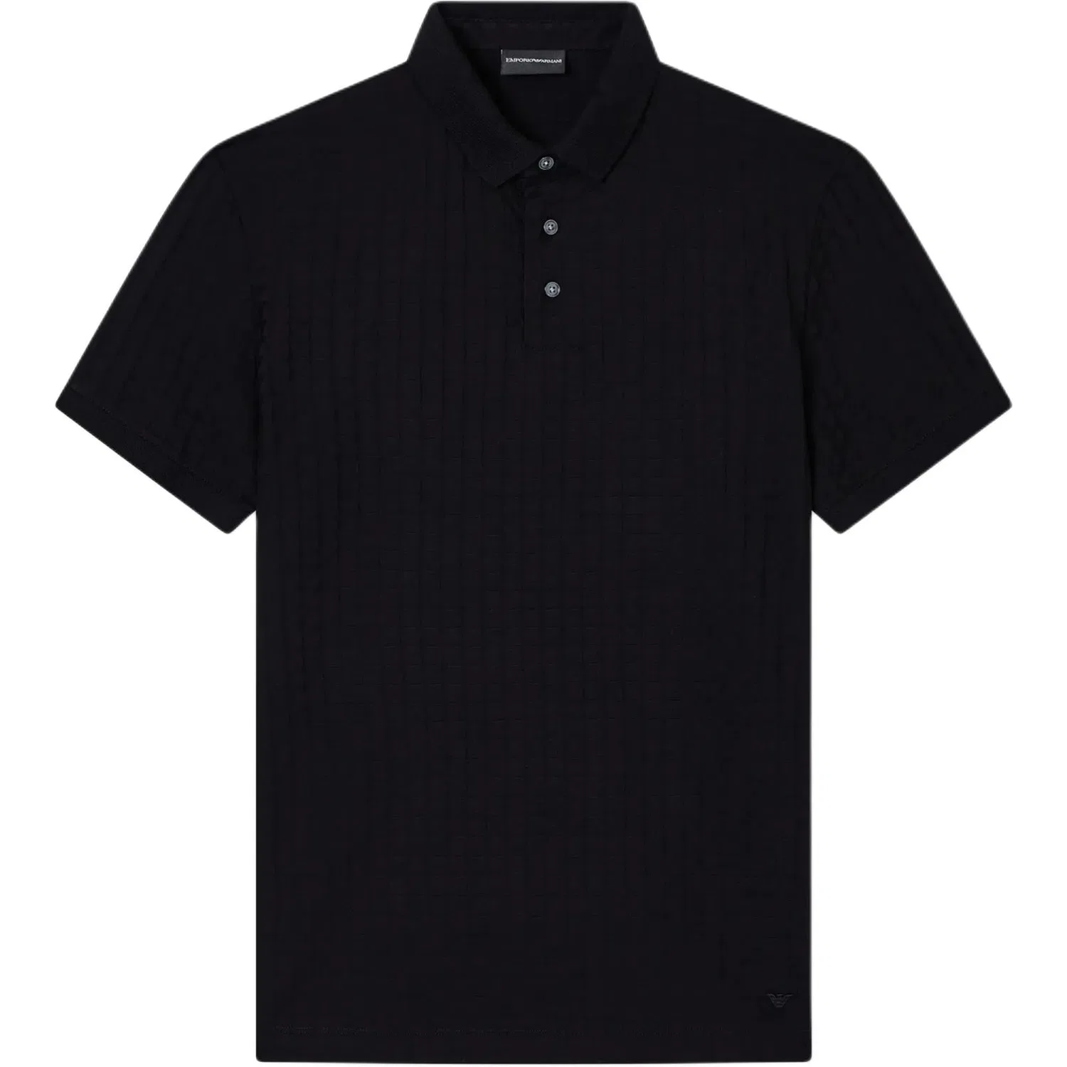 Джаккардовая джерси поло EMPORIO ARMANI, Black