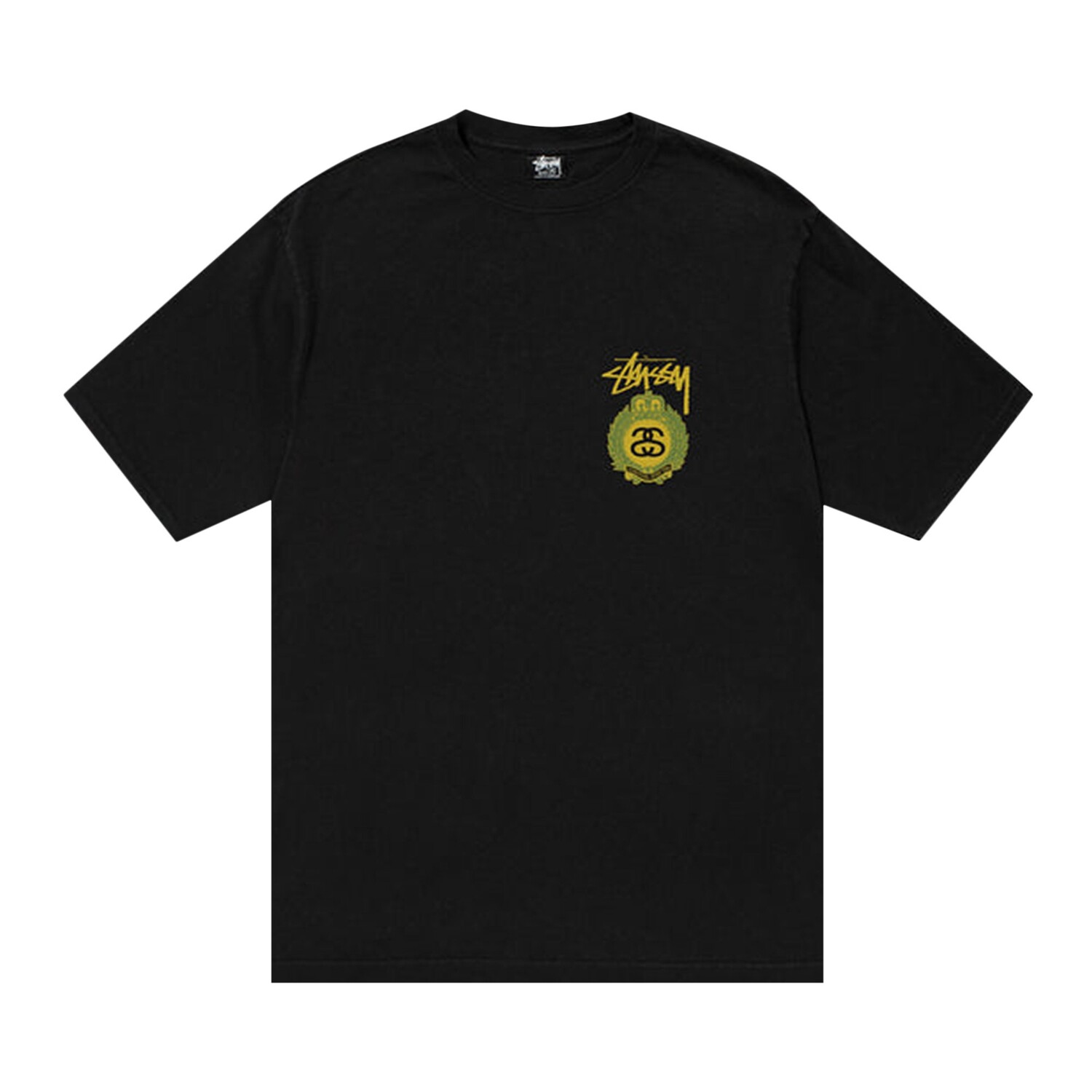 

Футболка Stussy Crown Wreath, окрашенная в пигмент, черная, Черный, Футболка Stussy Crown Wreath, окрашенная в пигмент, черная